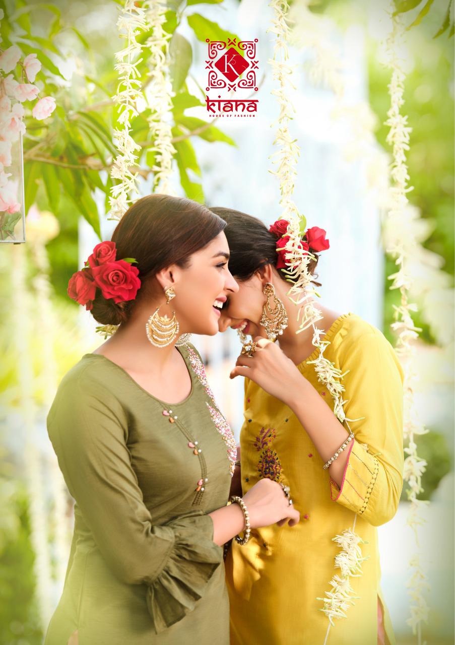 Kiana Fantasy Fancy Ethnic Wear Designer Kurti With Bottom Collection
